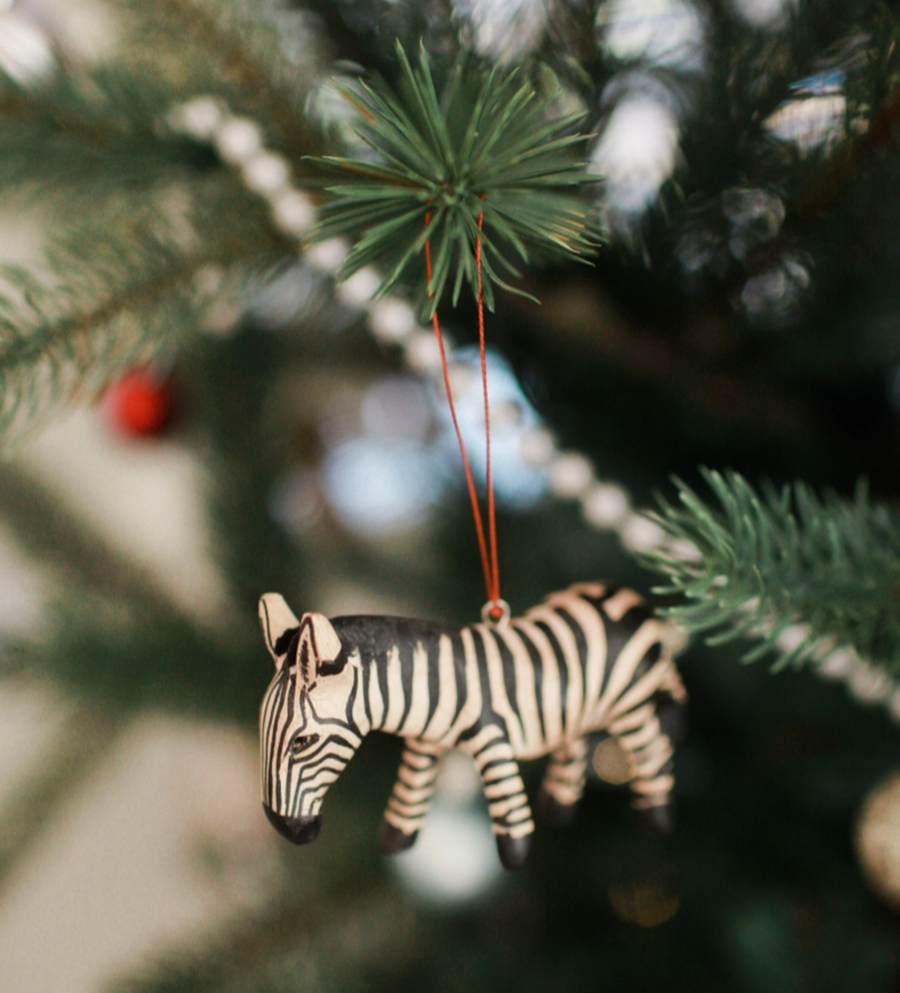Hand-Carved Animal Ornament