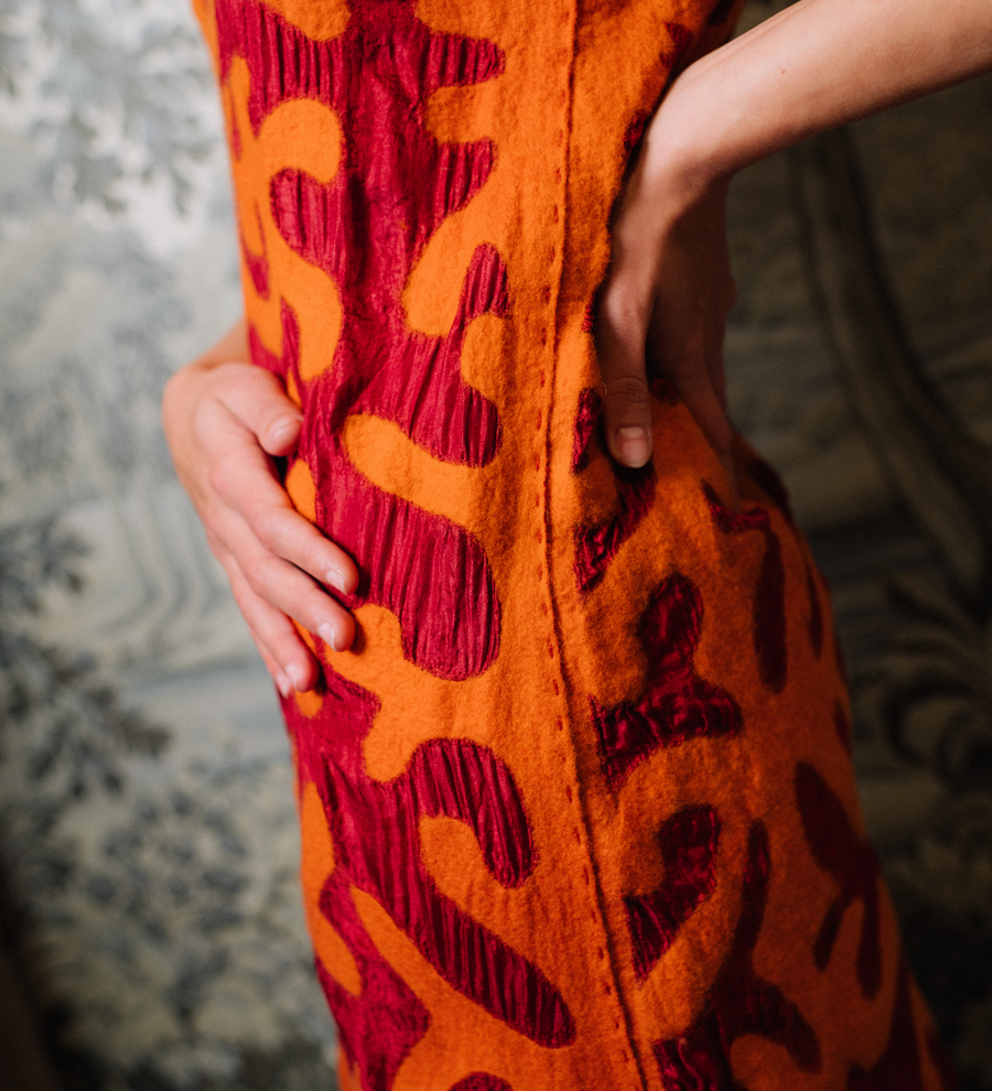 Silk Felted Dress