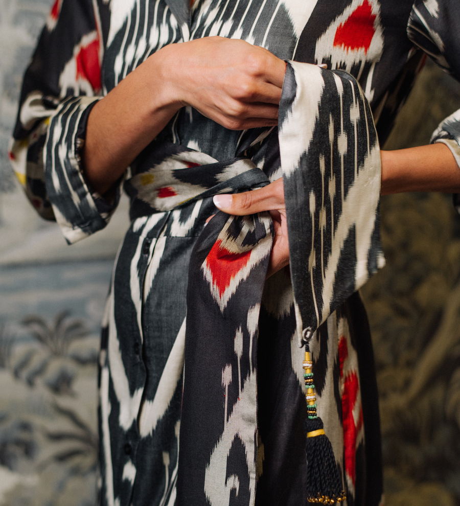 Ikat Combo Dress