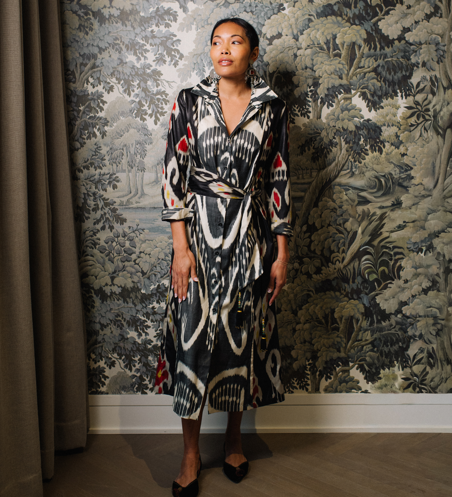 Ikat Combo Dress