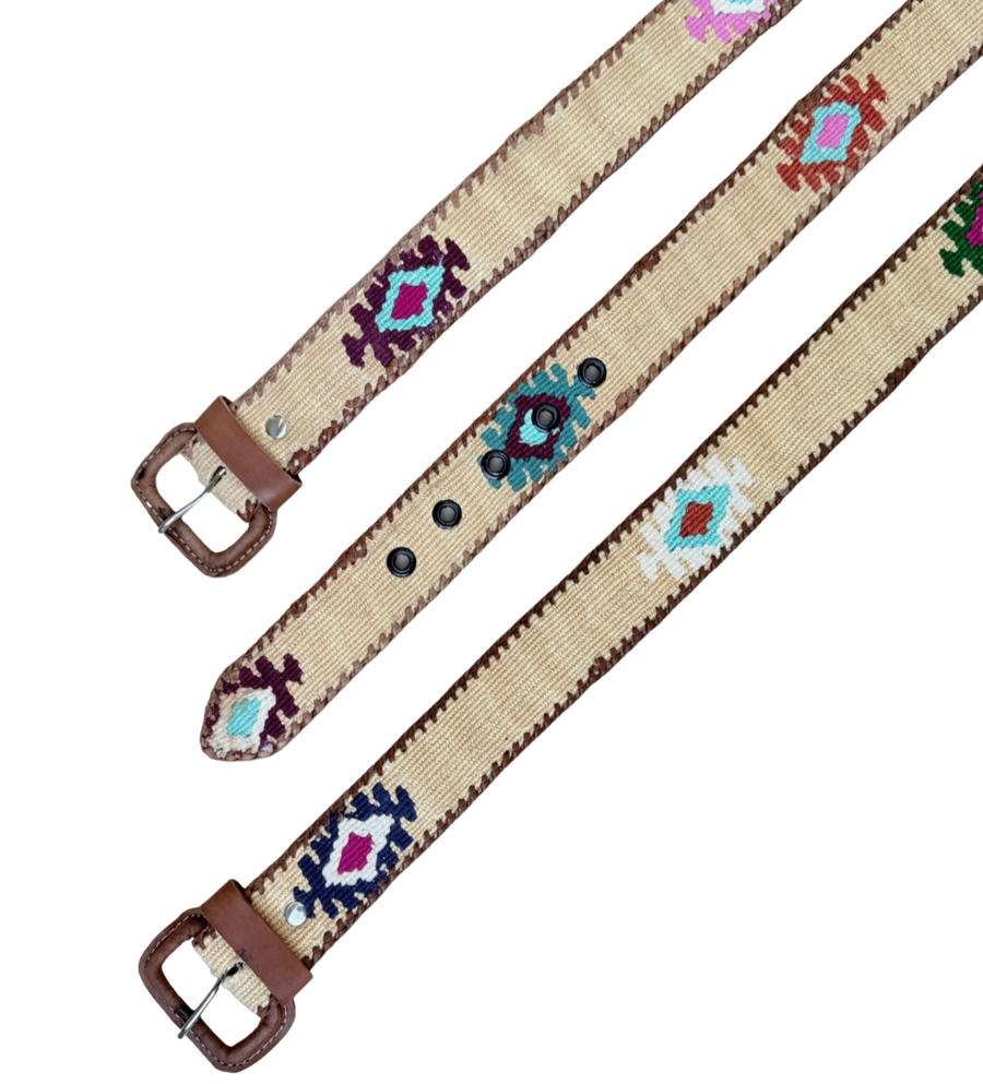 Handwoven Whip-Stitched Belt