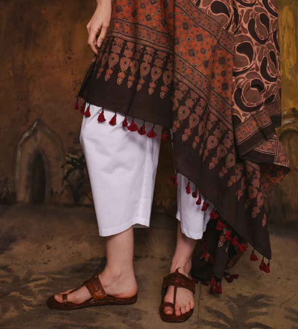 Kolhapuri Leather Dark Brown Sandal