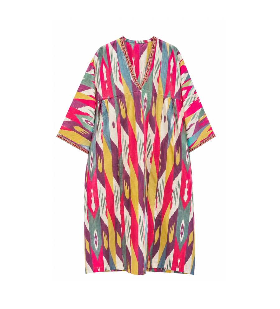 Voluminous Ikat Caftan