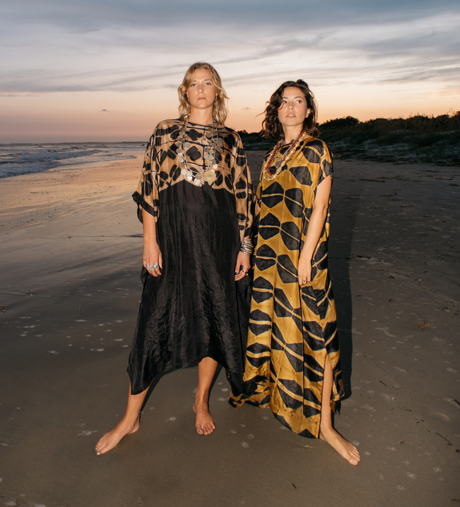 Asha Itajime Silk Dress