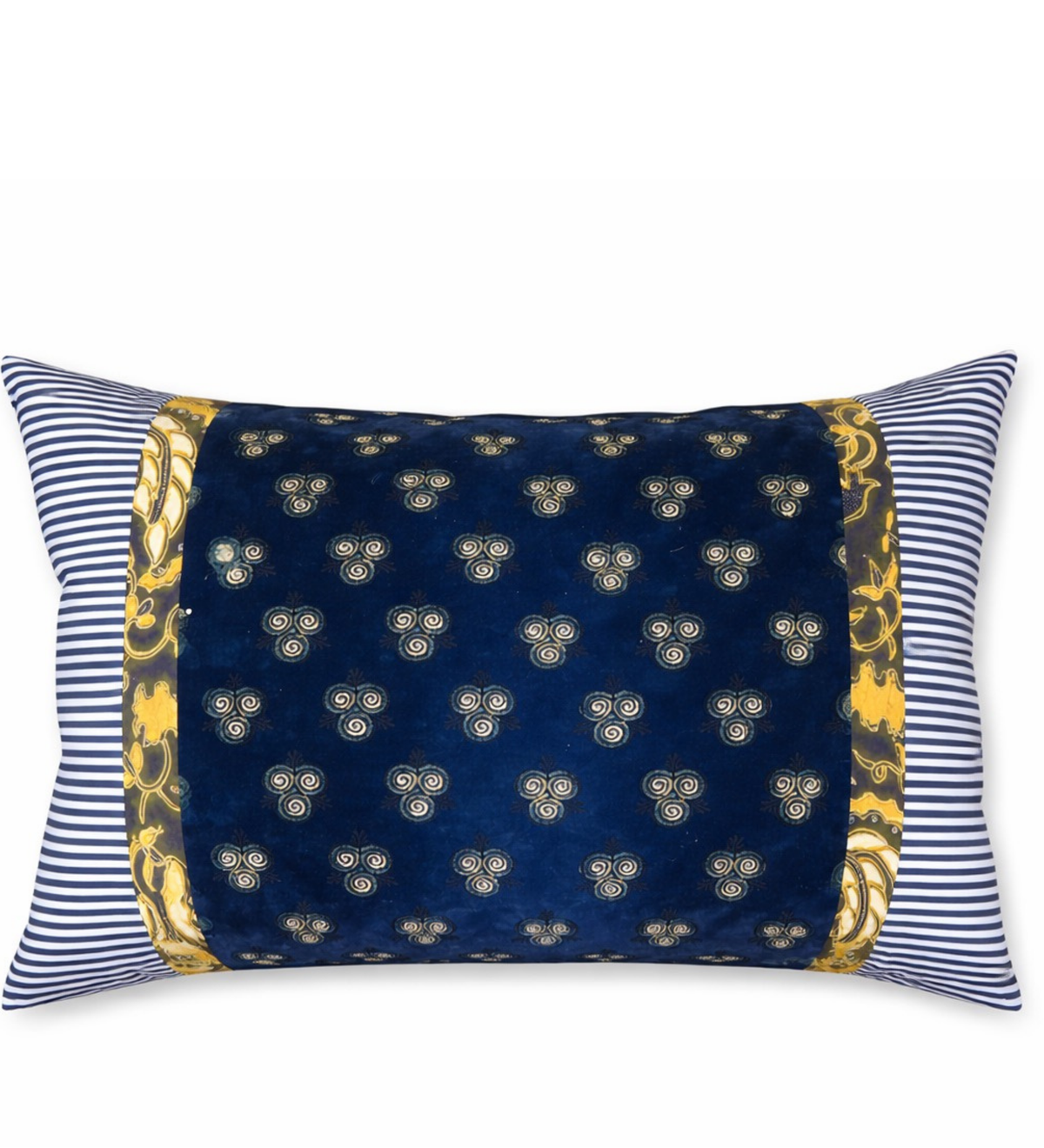 Indigo Hand- Block Ajrakh Pillow