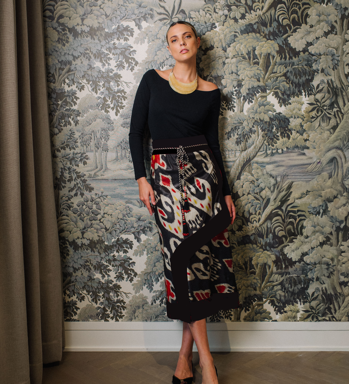 Ikat Combo Skirt