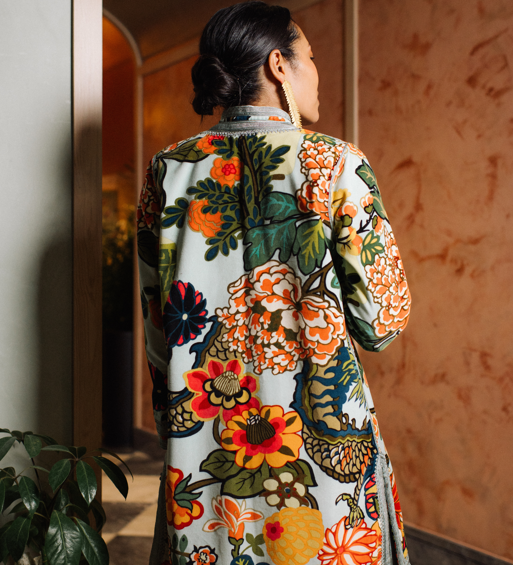 Moroccan Jacket: Chiang Mai Velvet – Ibu Movement Moroccan Jacket: Chiang Mai Velvet – Ibu Movement