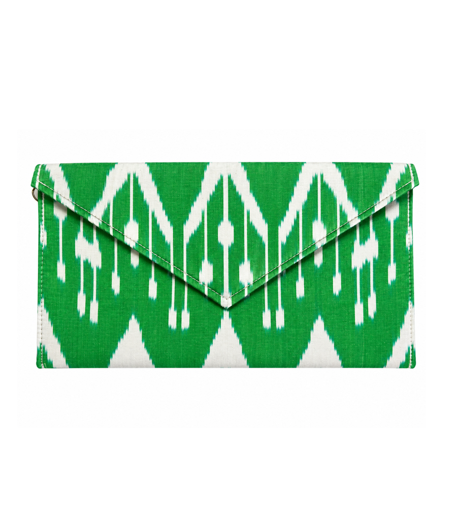 Silk Ikat Envelope Clutch- Jumbo