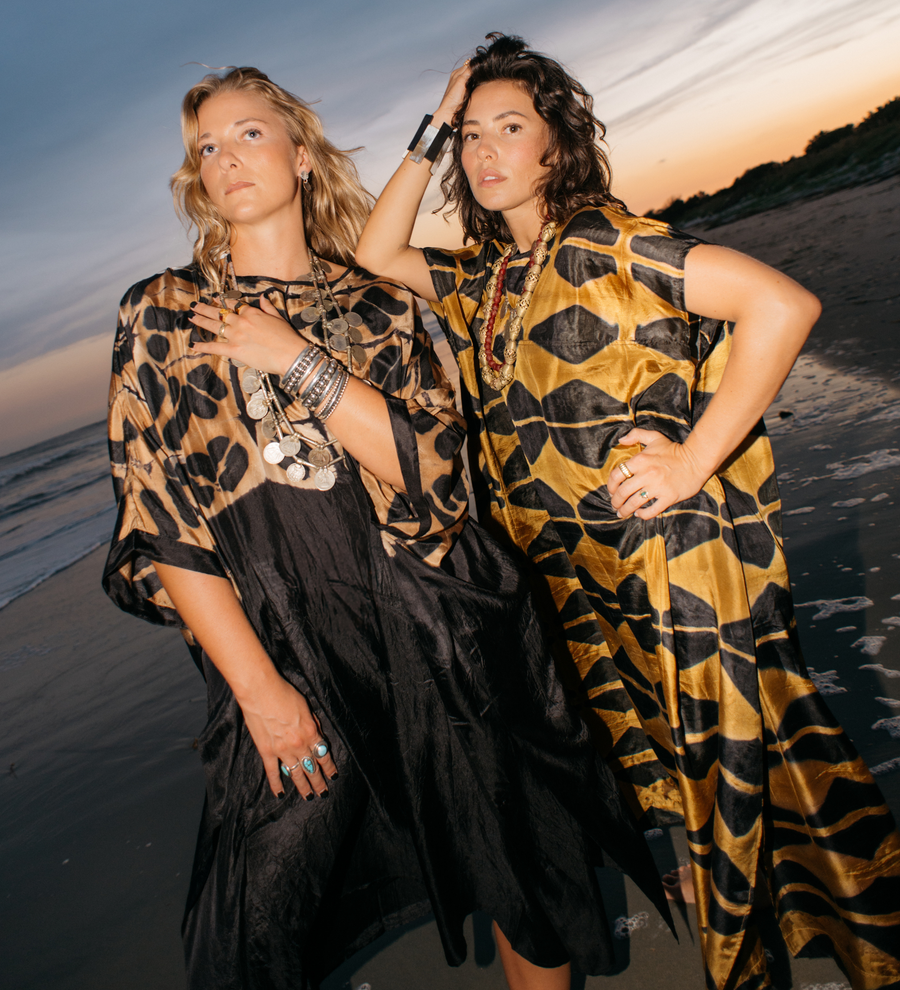 Asha Itajime Silk Dress