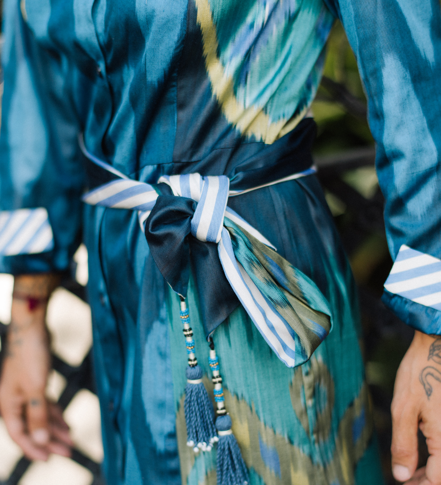 Silk Ikat Sofia Dress