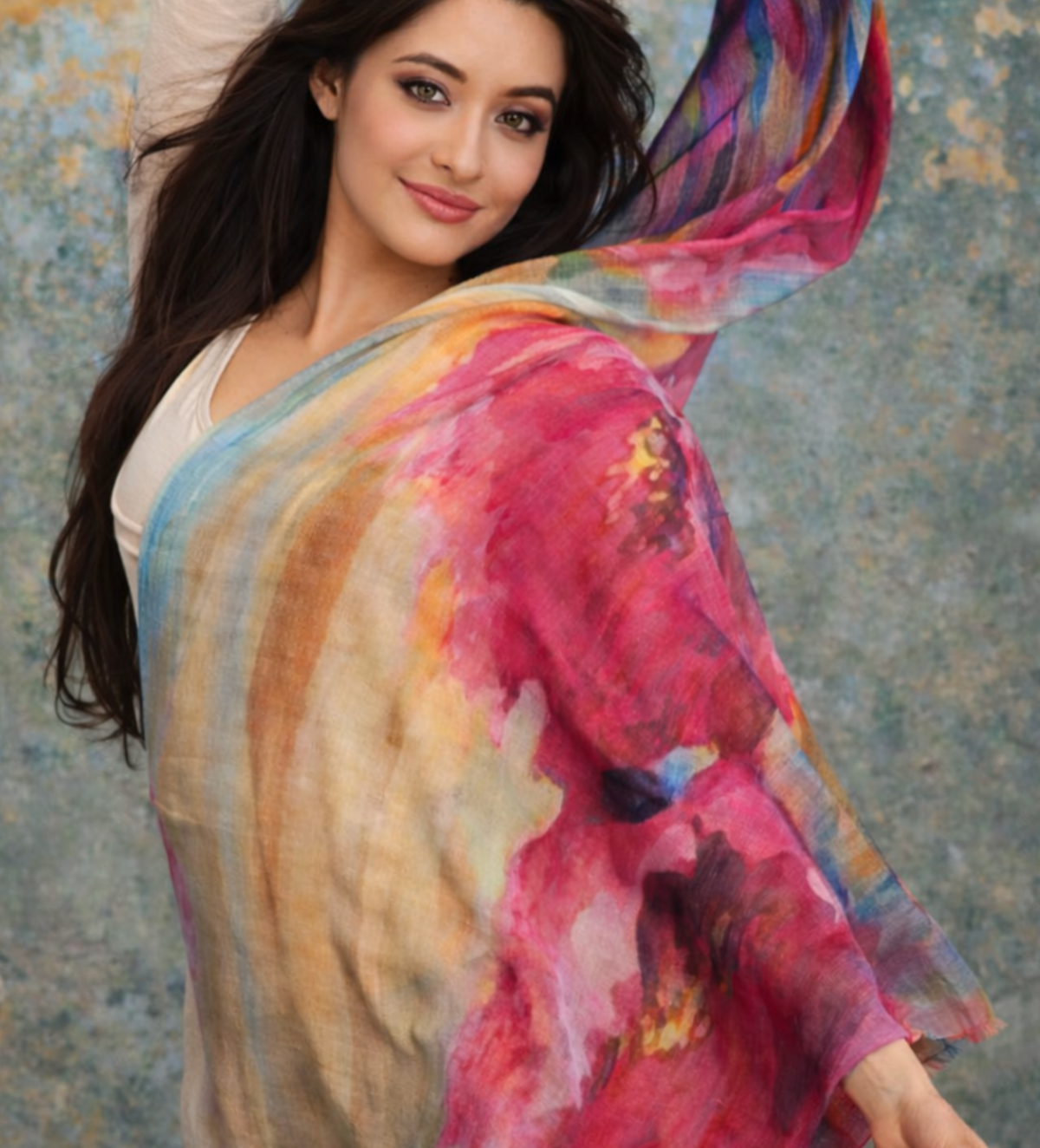 Reeka Fine Wool Shawl