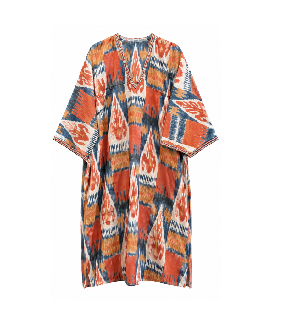 Voluminous Ikat Caftan