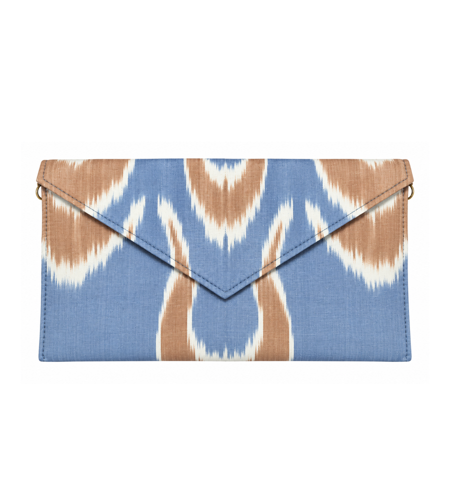 Silk Ikat Envelope Clutch- Jumbo