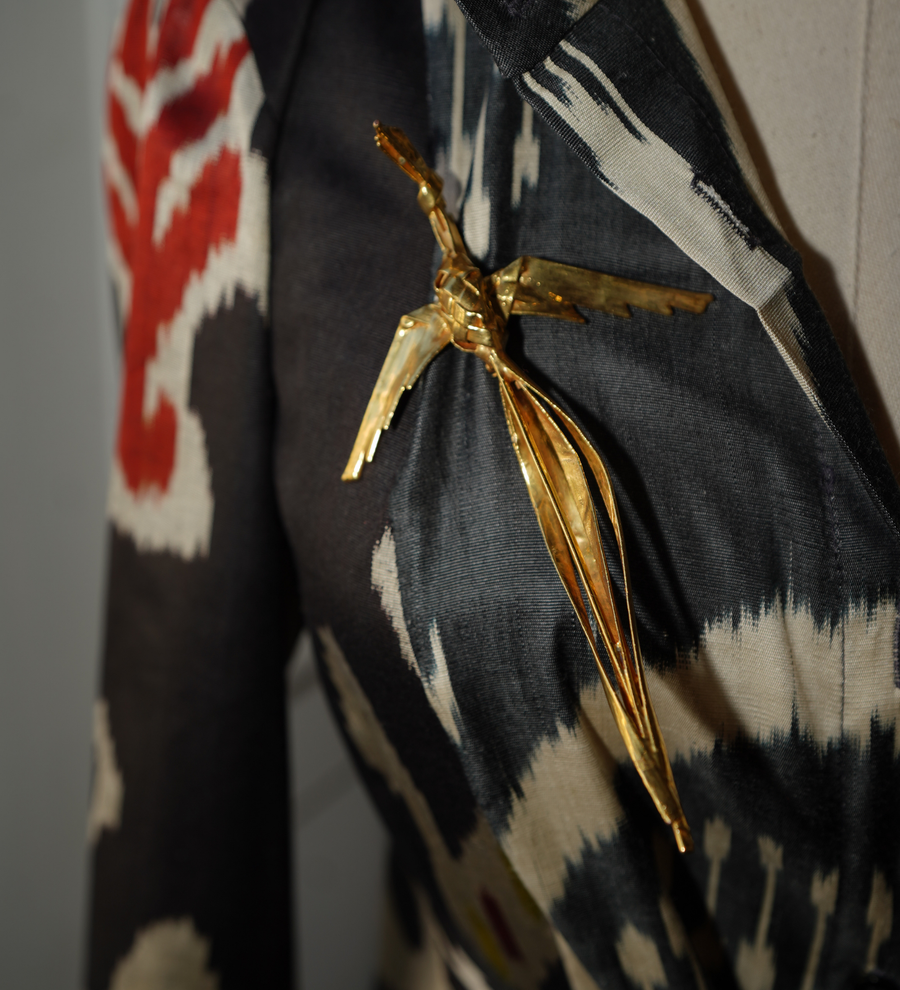 Crane Brooch