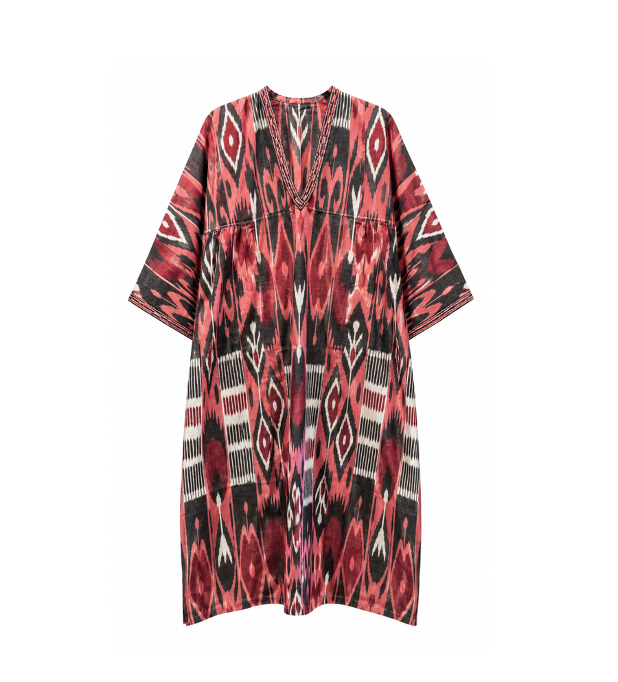 Voluminous Ikat Caftan