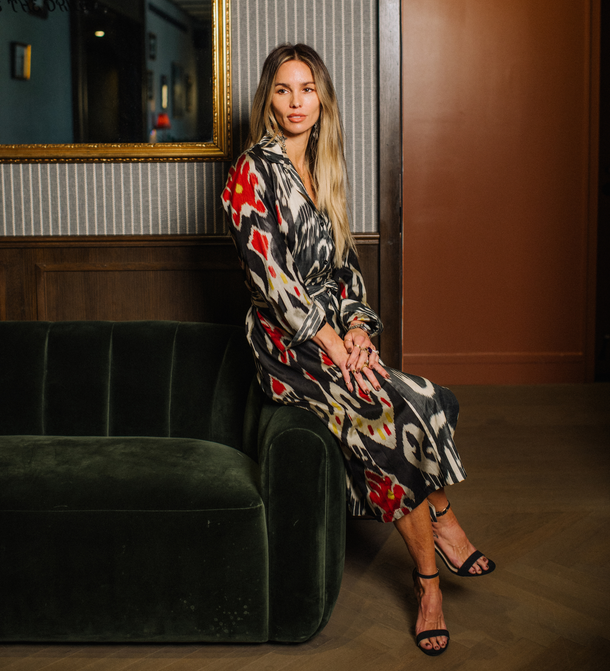 Ikat Combo Dress