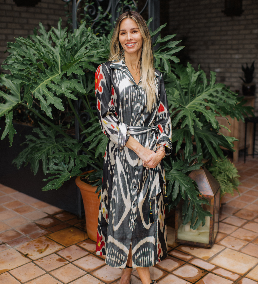 Ikat Combo Dress