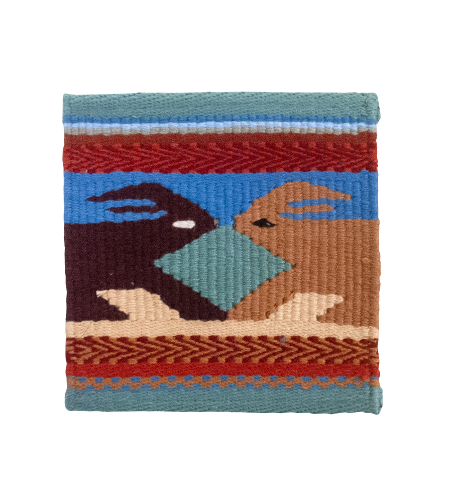 Handwoven Tapestry Coasters - Set of 4