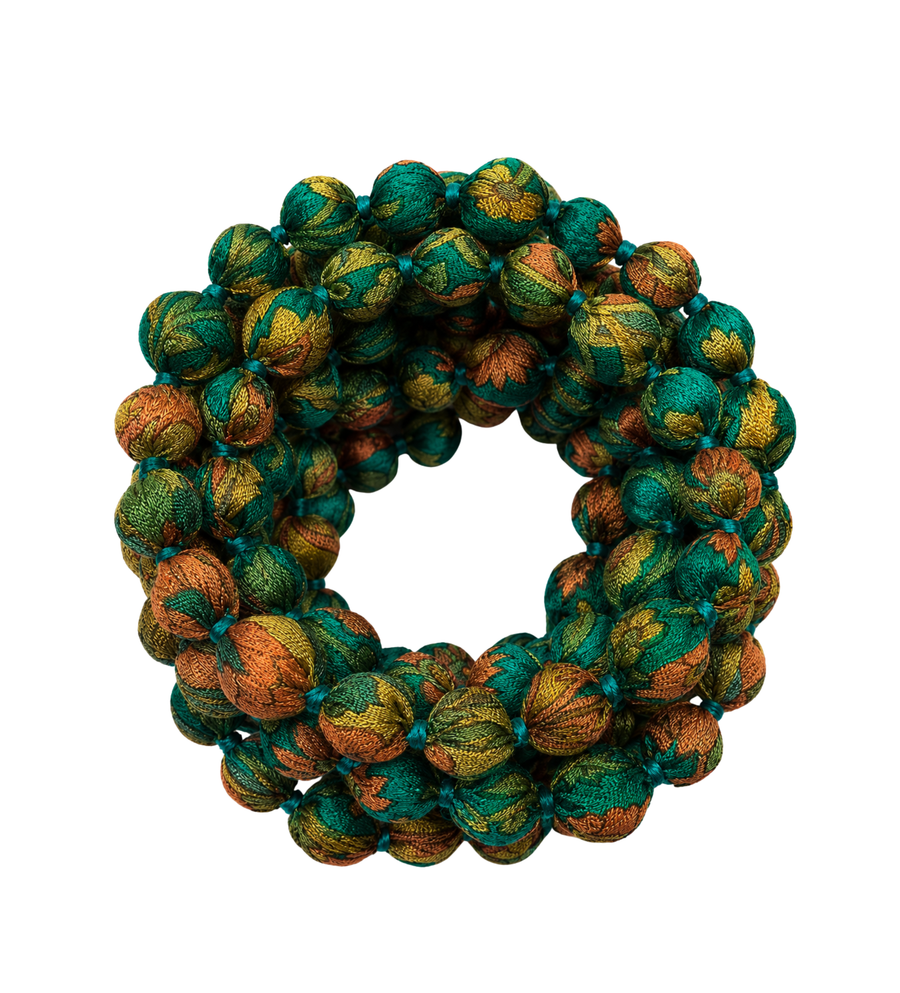 Sari Beaded Necklace- Single Strand