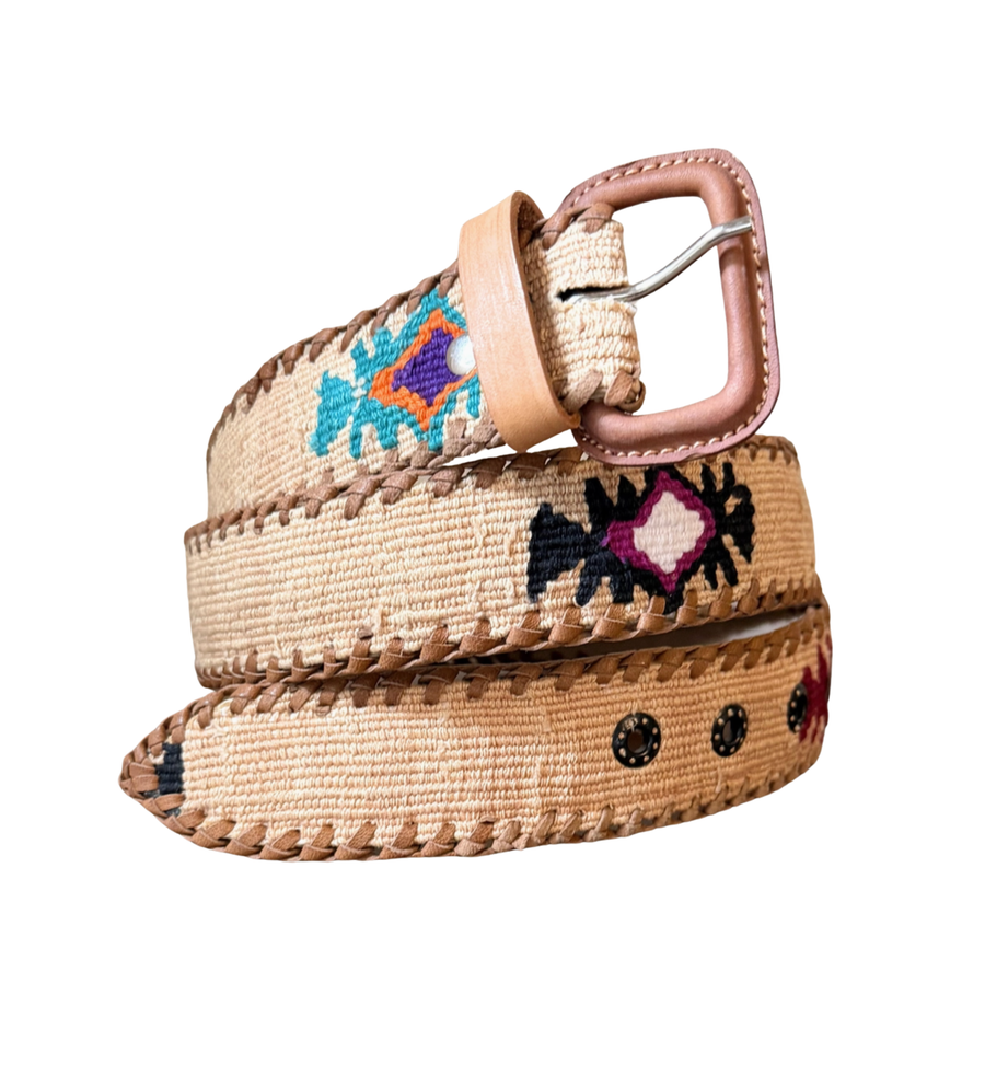 Handwoven Whip-Stitched Belt