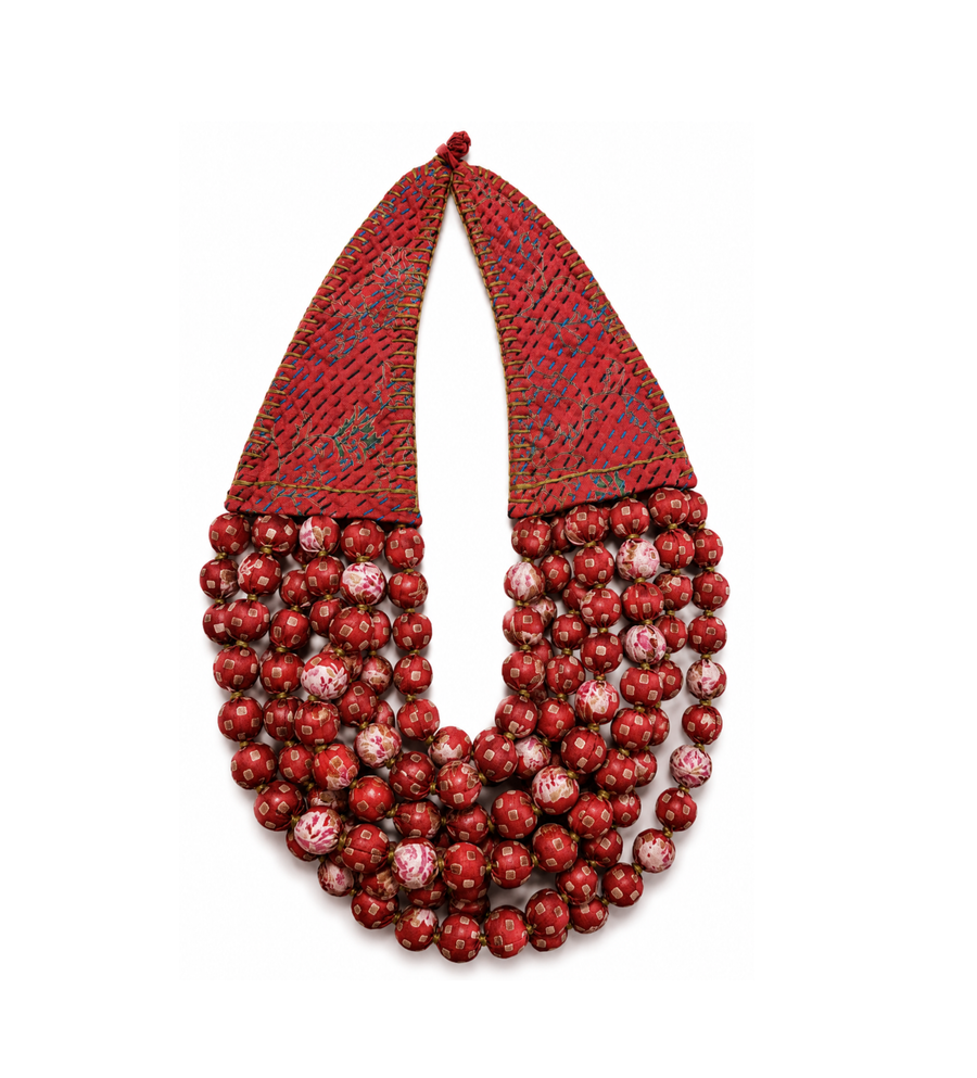 Kantha Sari Necklace
