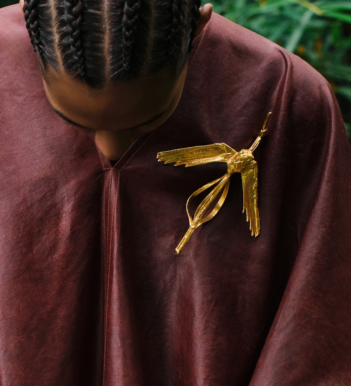 Crane Brooch