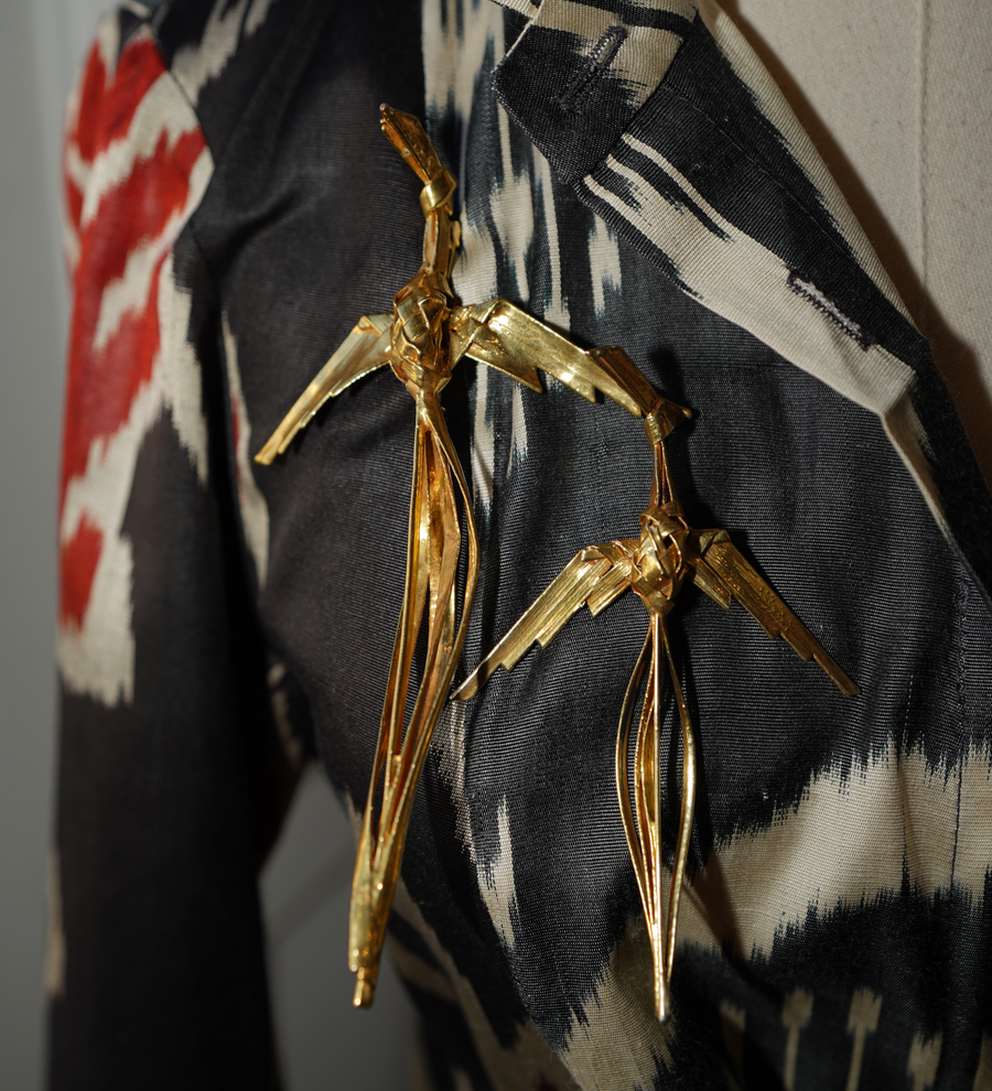 Crane Brooch