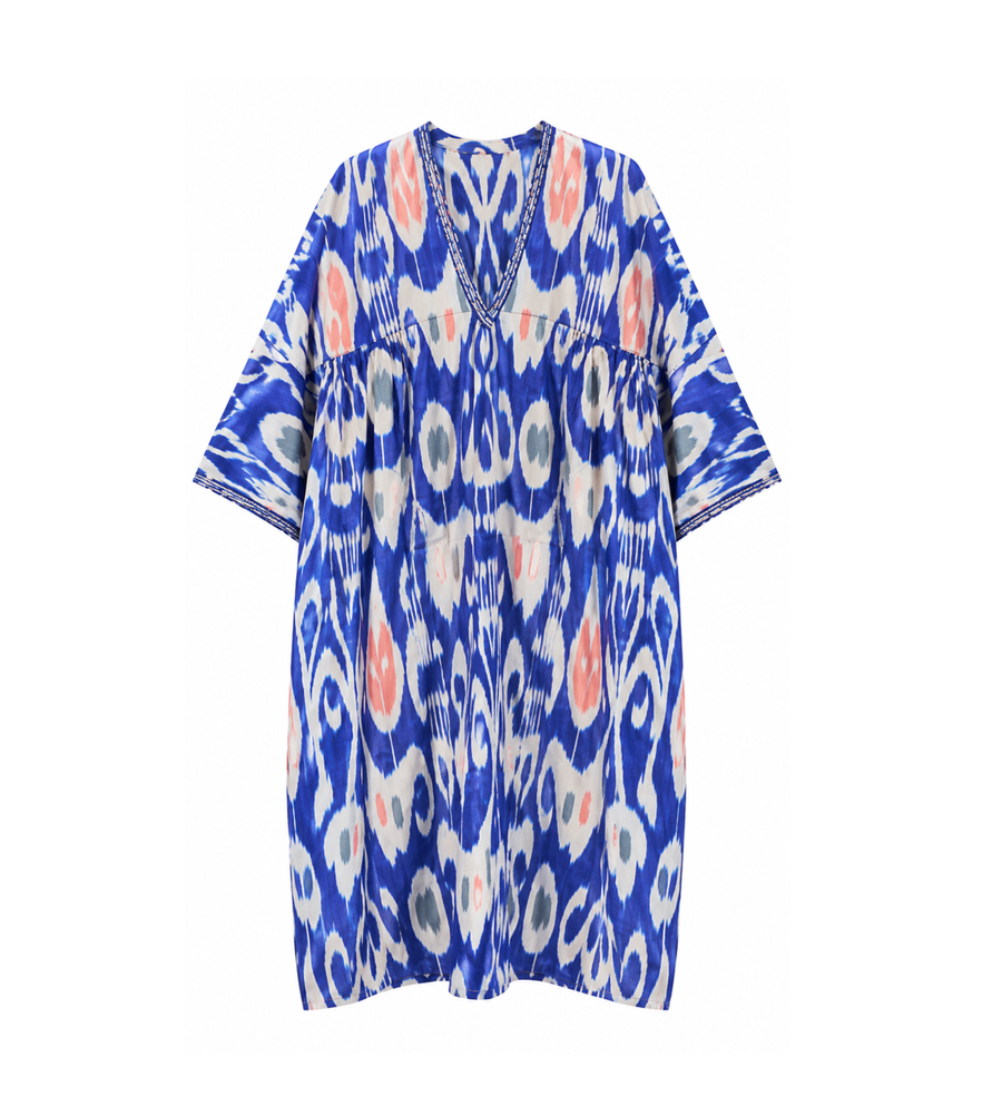 Voluminous Ikat Caftan