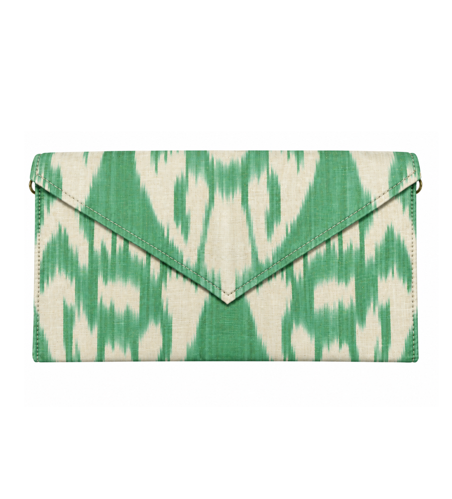 Silk Ikat Envelope Clutch- Jumbo