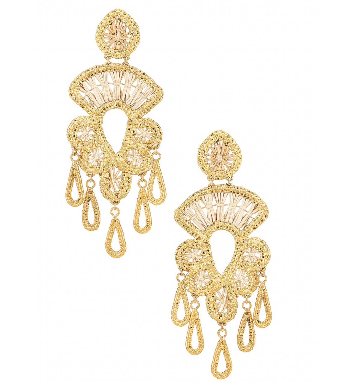 Paola Golden Chandelier Earrings