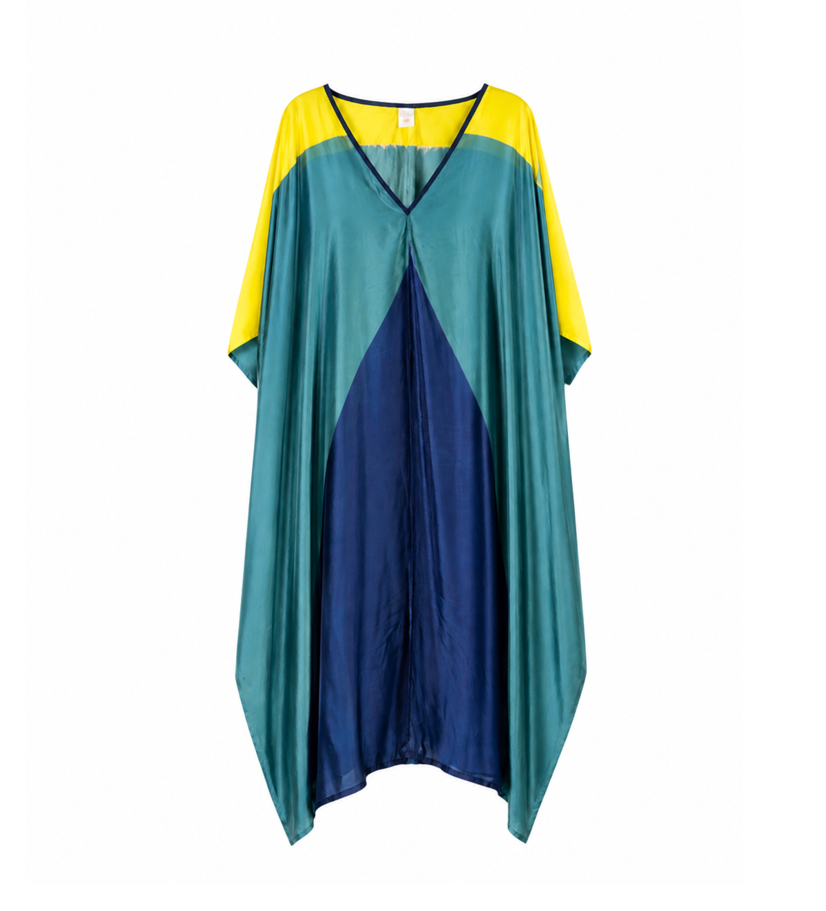 Itajime Silk Caftan in Astra