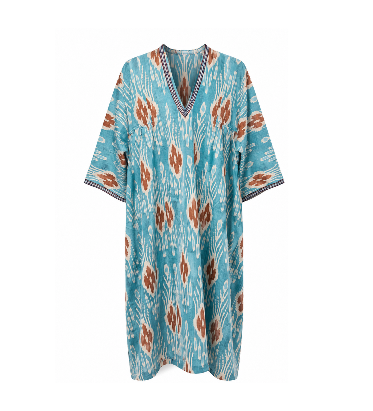 Voluminous Ikat Caftan