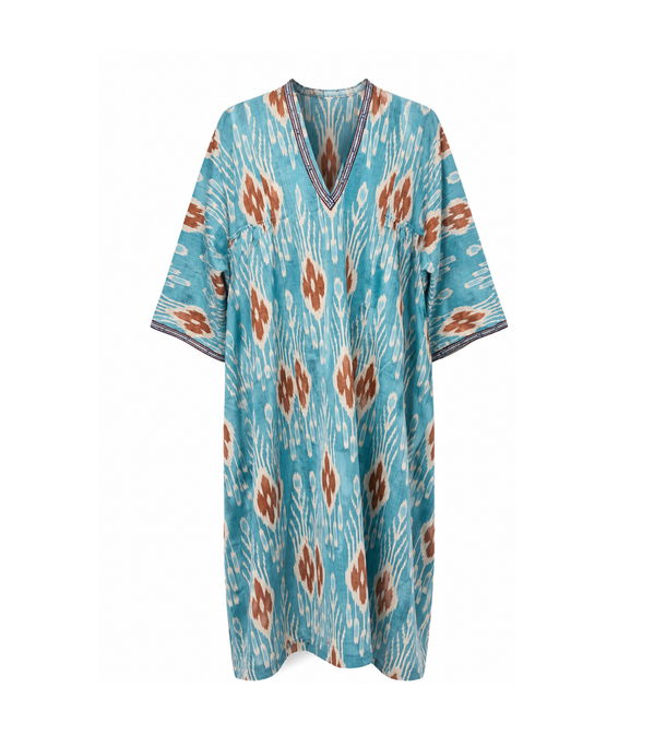 Voluminous Ikat Caftan