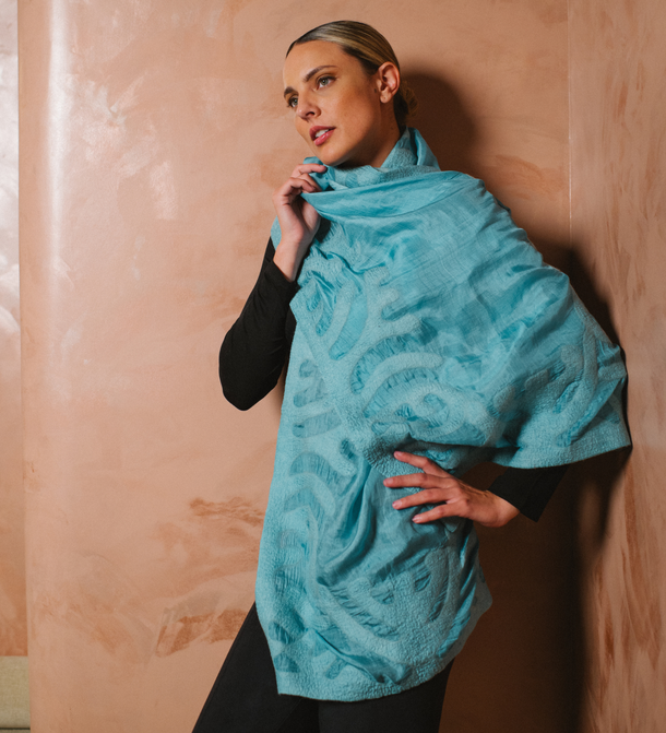 Silk Felted Scarf
