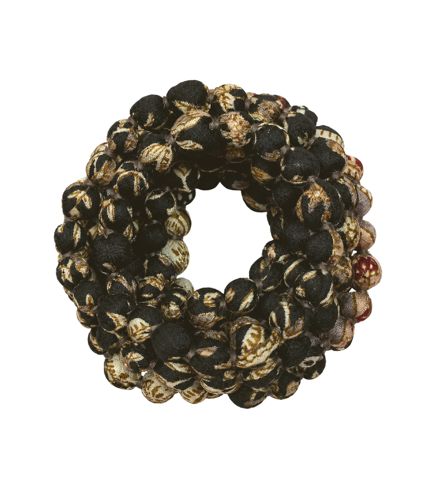 Sari Beaded Necklace- Single Strand