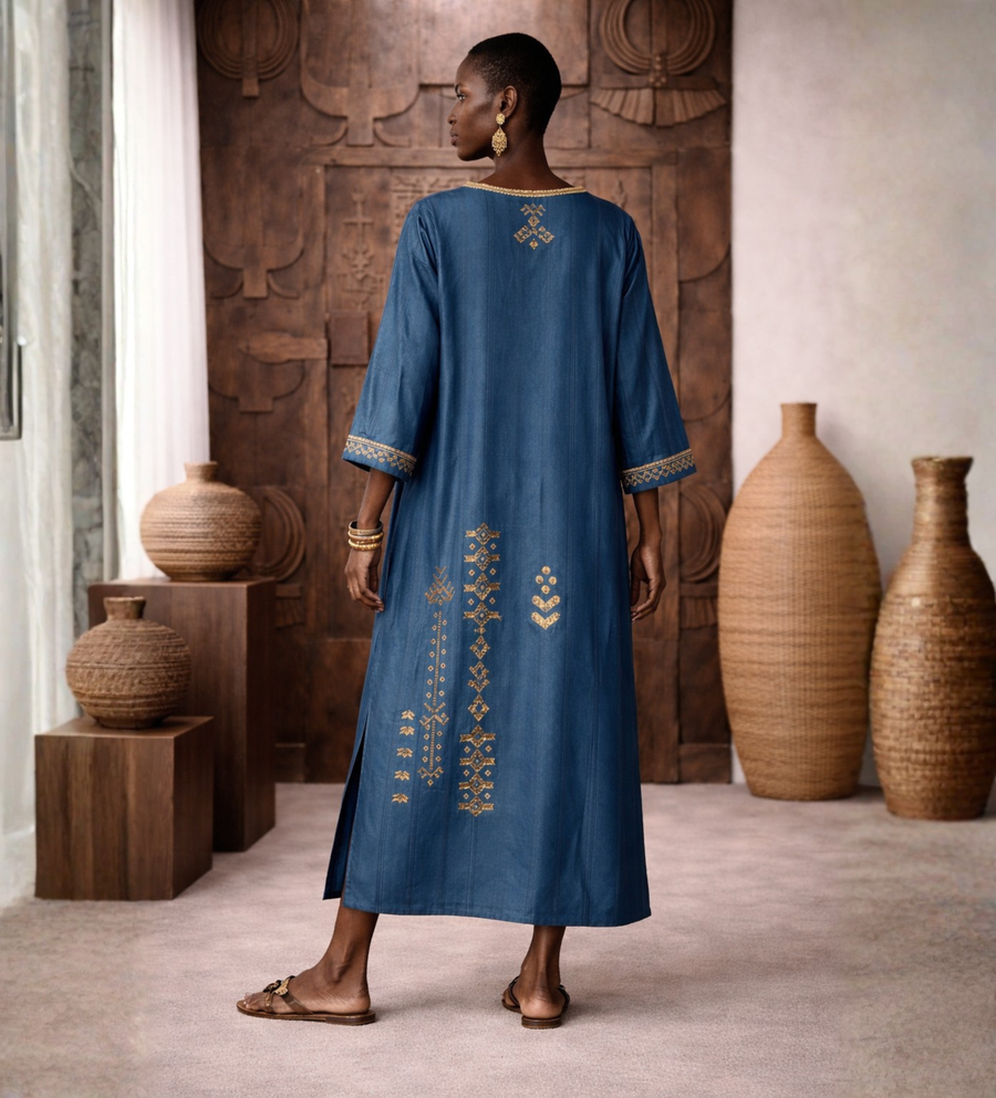 Hassana Hausa Embroidered Caftan