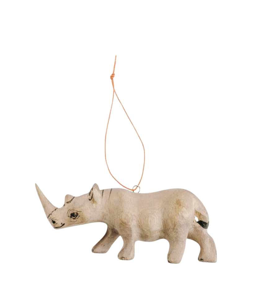 Hand-Carved Animal Ornament