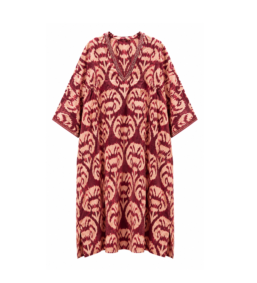 Voluminous Ikat Caftan