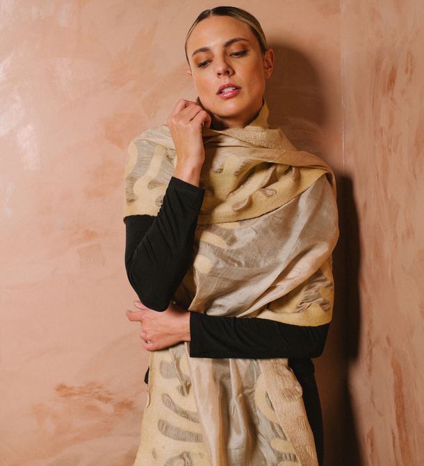 Silk Felted Scarf
