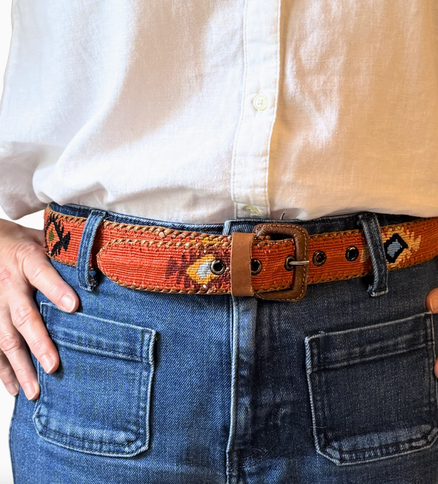 Handwoven Whip-Stitched Belt