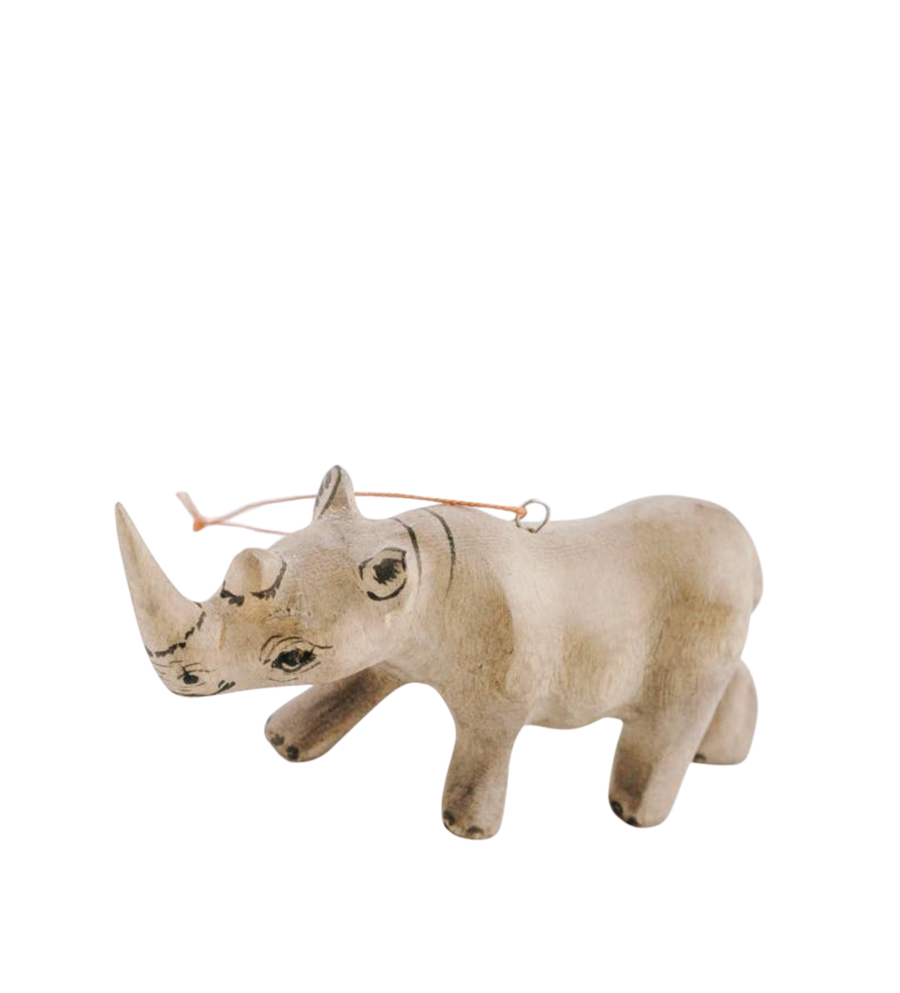 Hand-Carved Animal Ornament
