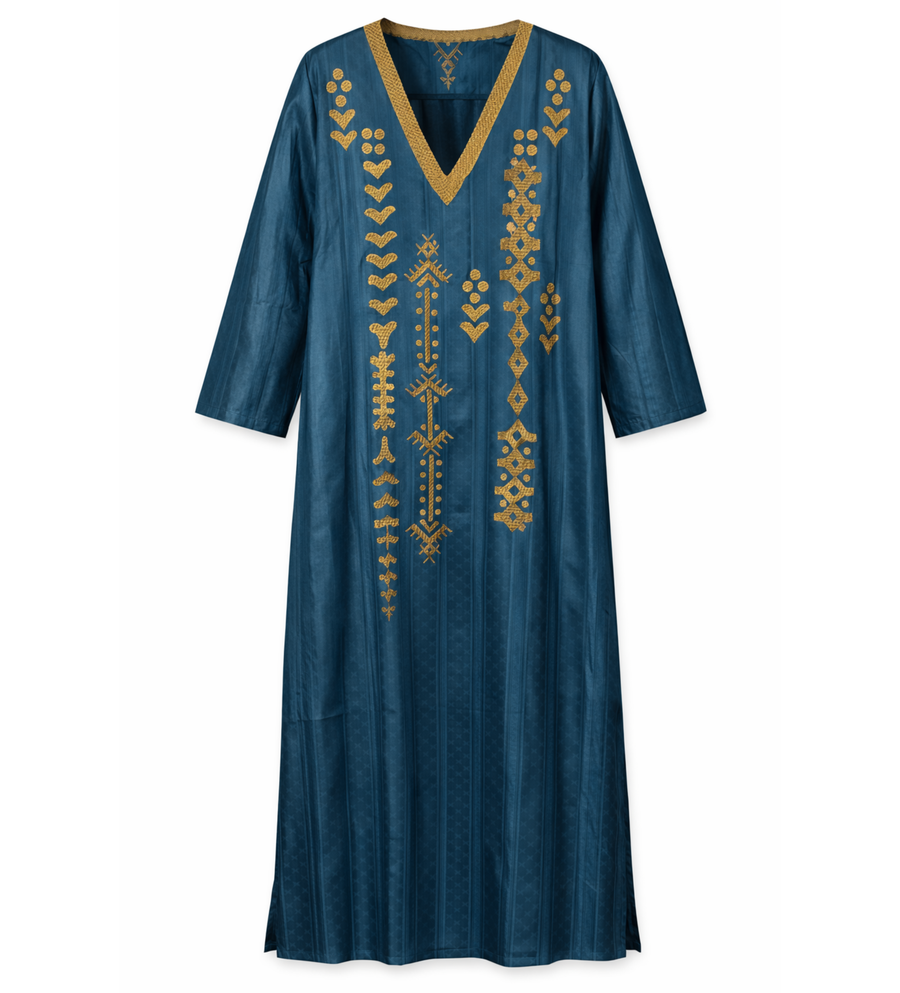 Hassana Hausa Embroidered Caftan