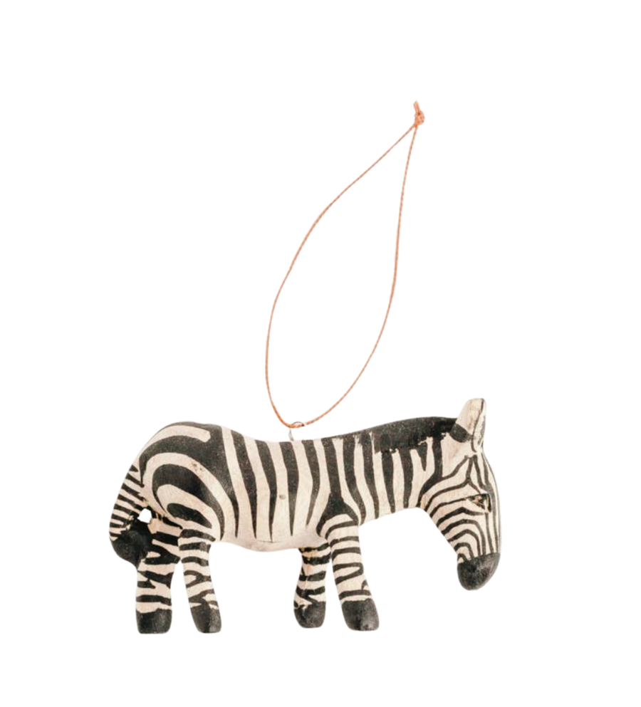 Hand-Carved Animal Ornament