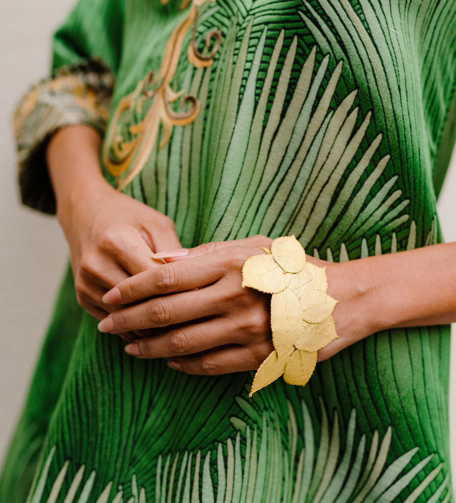 Multi Leaf Hand Cuff