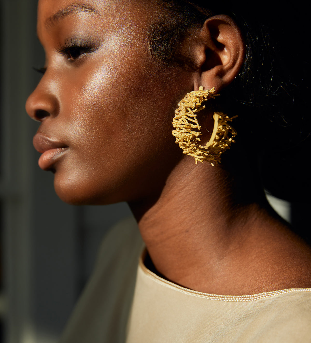 Pine Hoop Earrings
