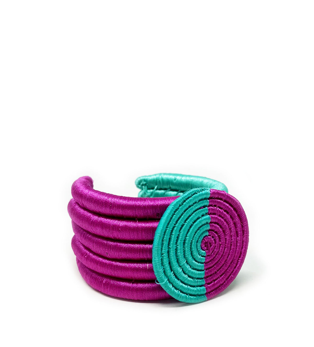 Basket Weave Disc Cuff