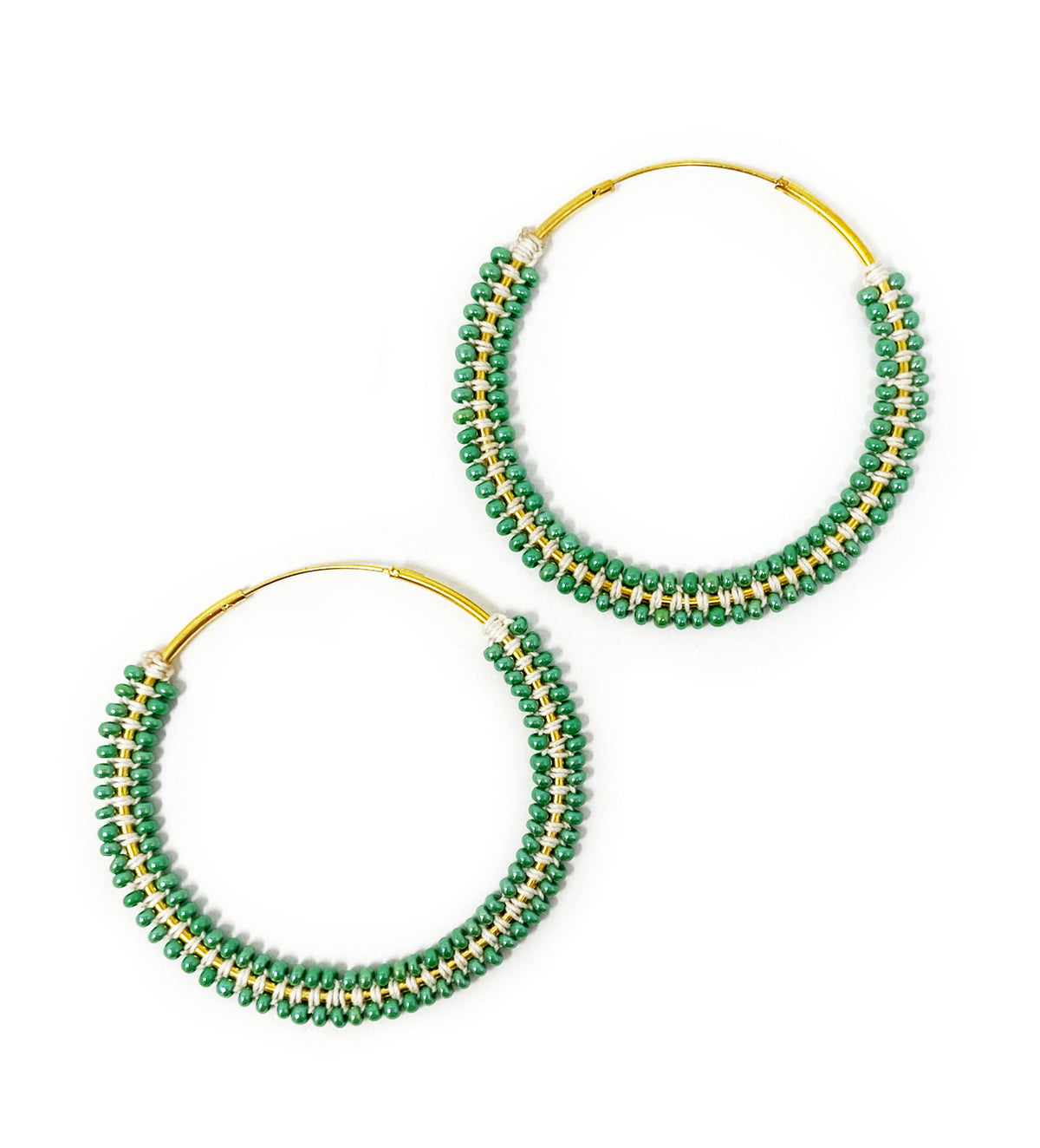 Beaded Hoop Earring