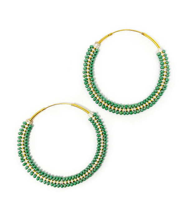 Beaded Hoop Earring