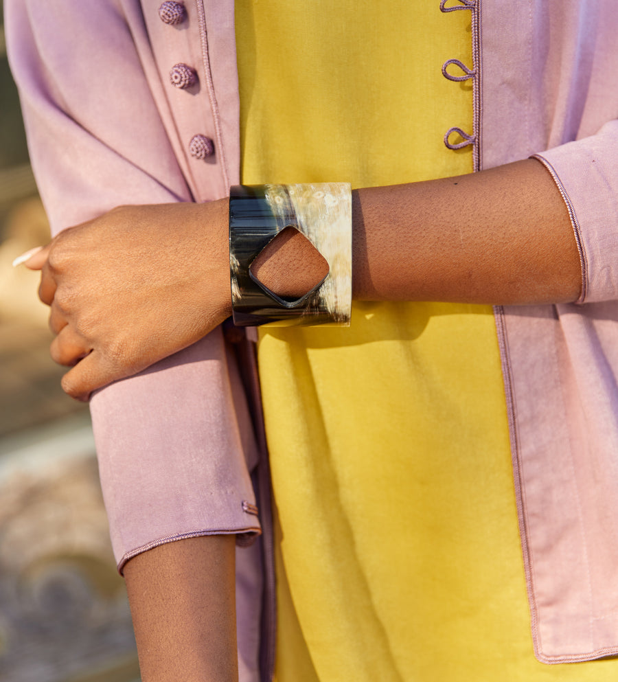 Cut Out Horn Bangle