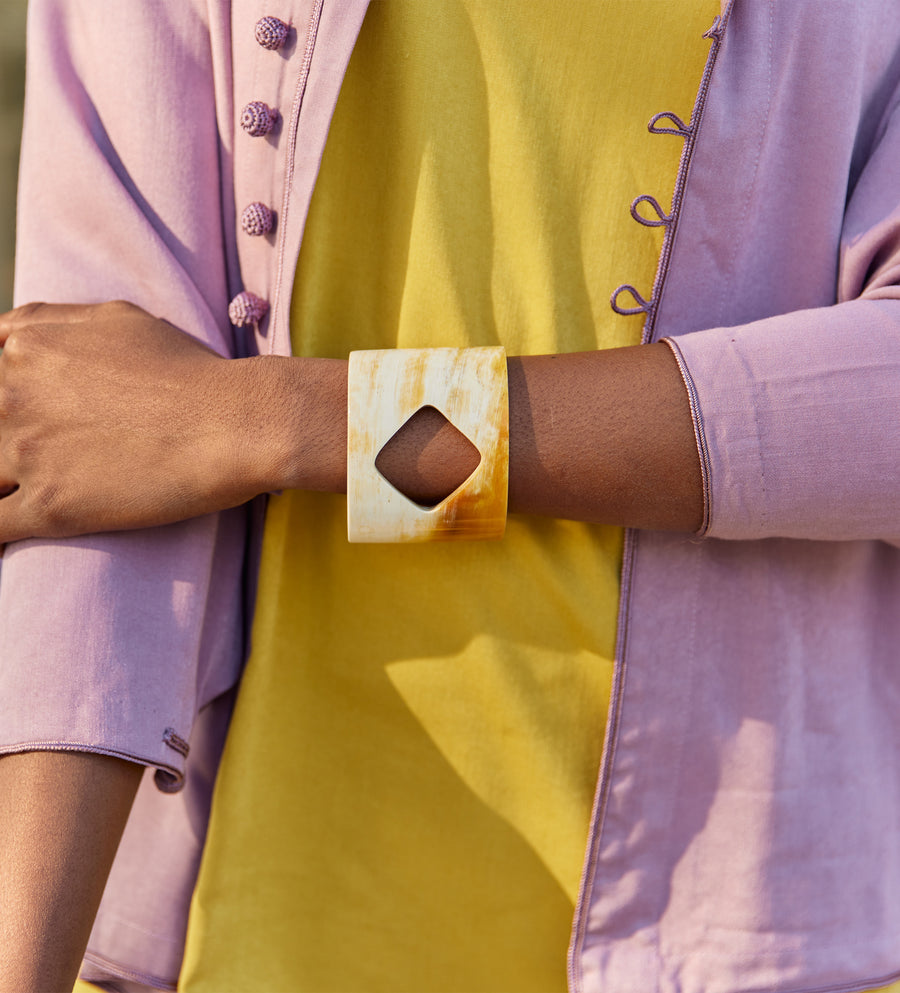Cut Out Horn Bangle